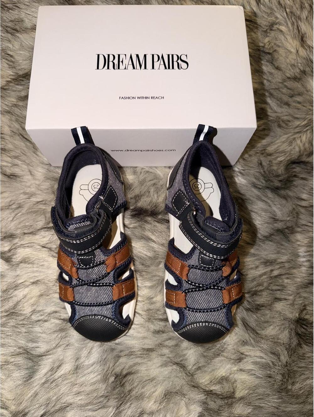 Dream Pairs Kids Outdoor Sandals with Adjustable Straps